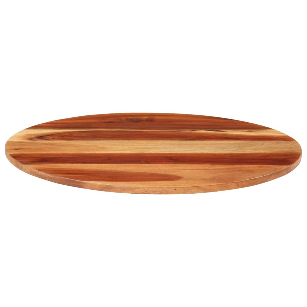 bordplade 15-16 mm 60 cm rund massivt akacietræ