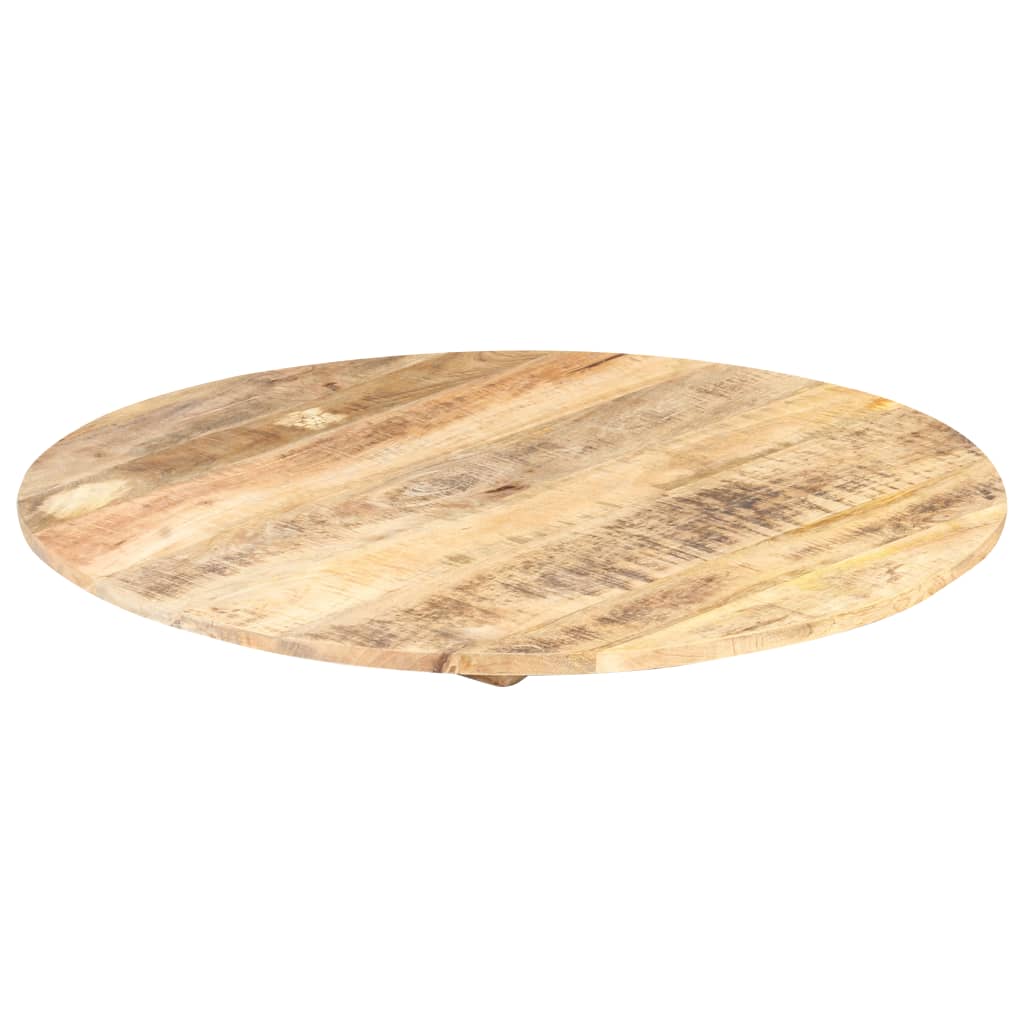 bordplade 15-16 mm rund 70 cm massivt mangotræ