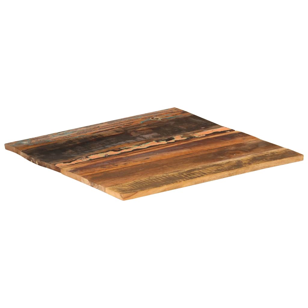 bordplade 60x60 cm 15-16 mm firkantet massivt genbrugstræ