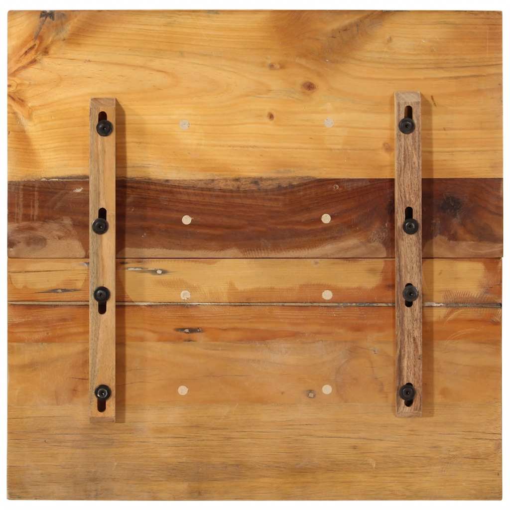 bordplade 60x60 cm 15-16 mm firkantet massivt genbrugstræ