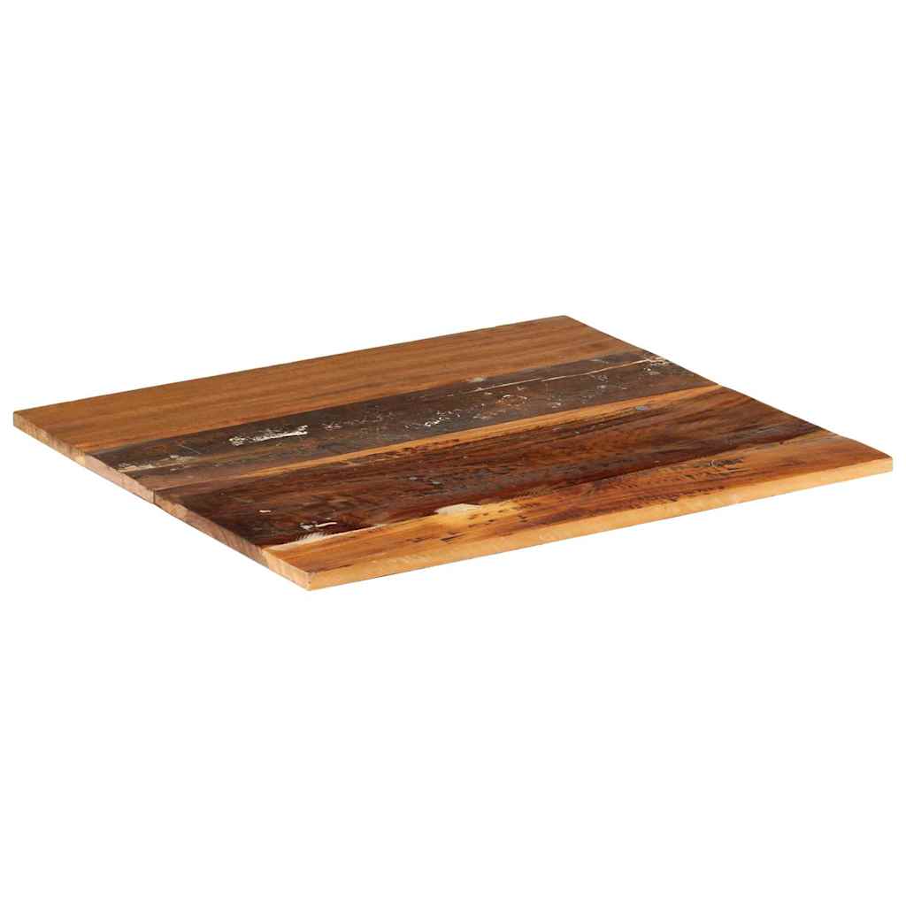 bordplade 60x70 cm 15-16 mm rektangulær massivt genbrugstræ