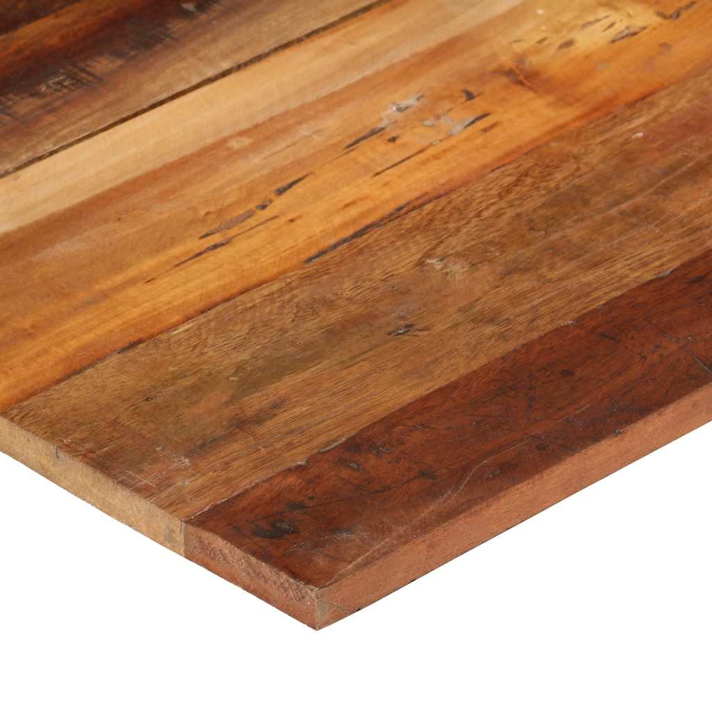 bordplade 60x70 cm 15-16 mm rektangulær massivt genbrugstræ