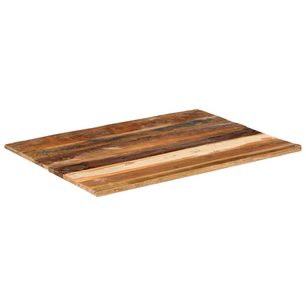 bordplade 60x80 cm 15-16 mm rektangulær massivt genbrugstræ