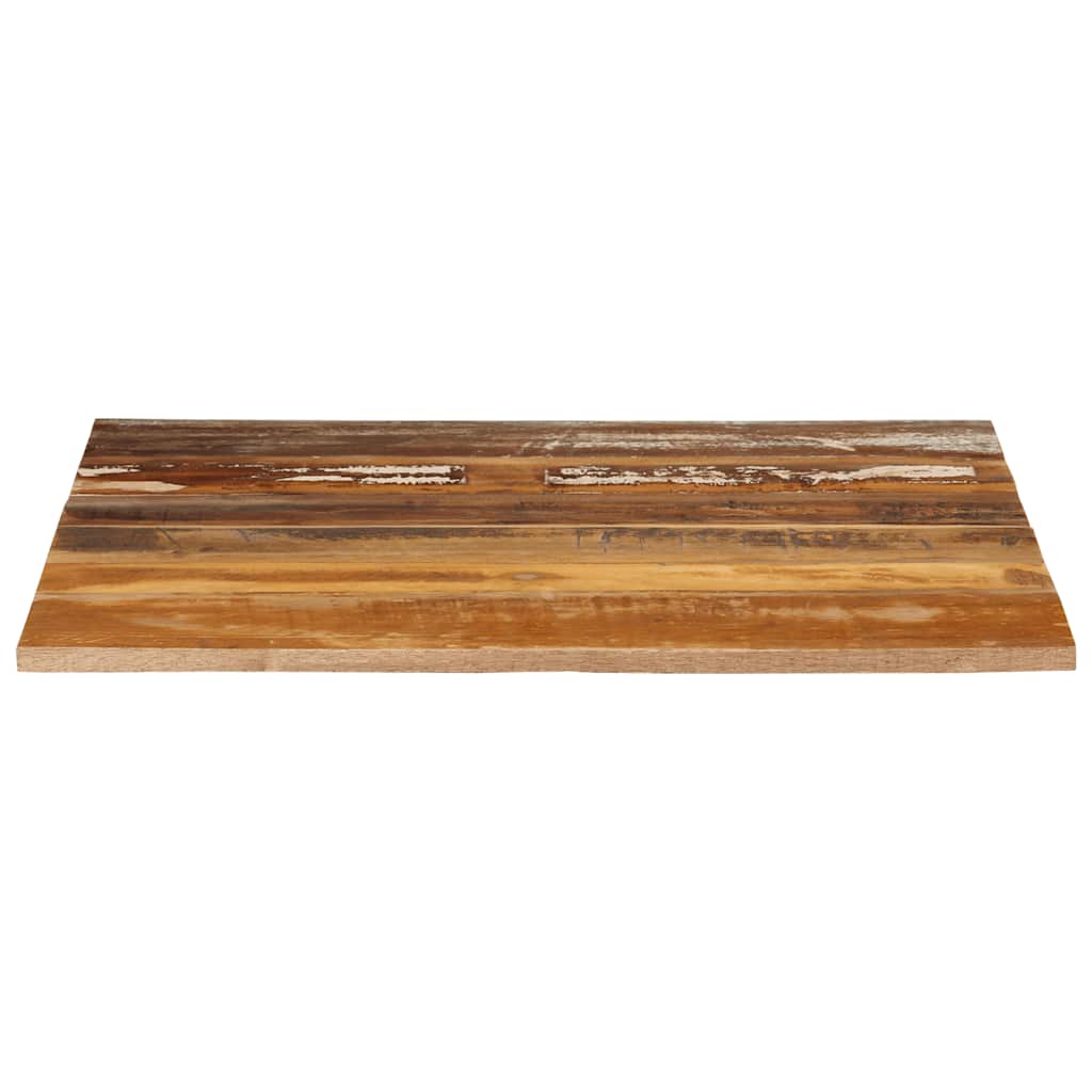 firkantet bordplade 70x70 cm 15-16 mm massivt genbrugstræ