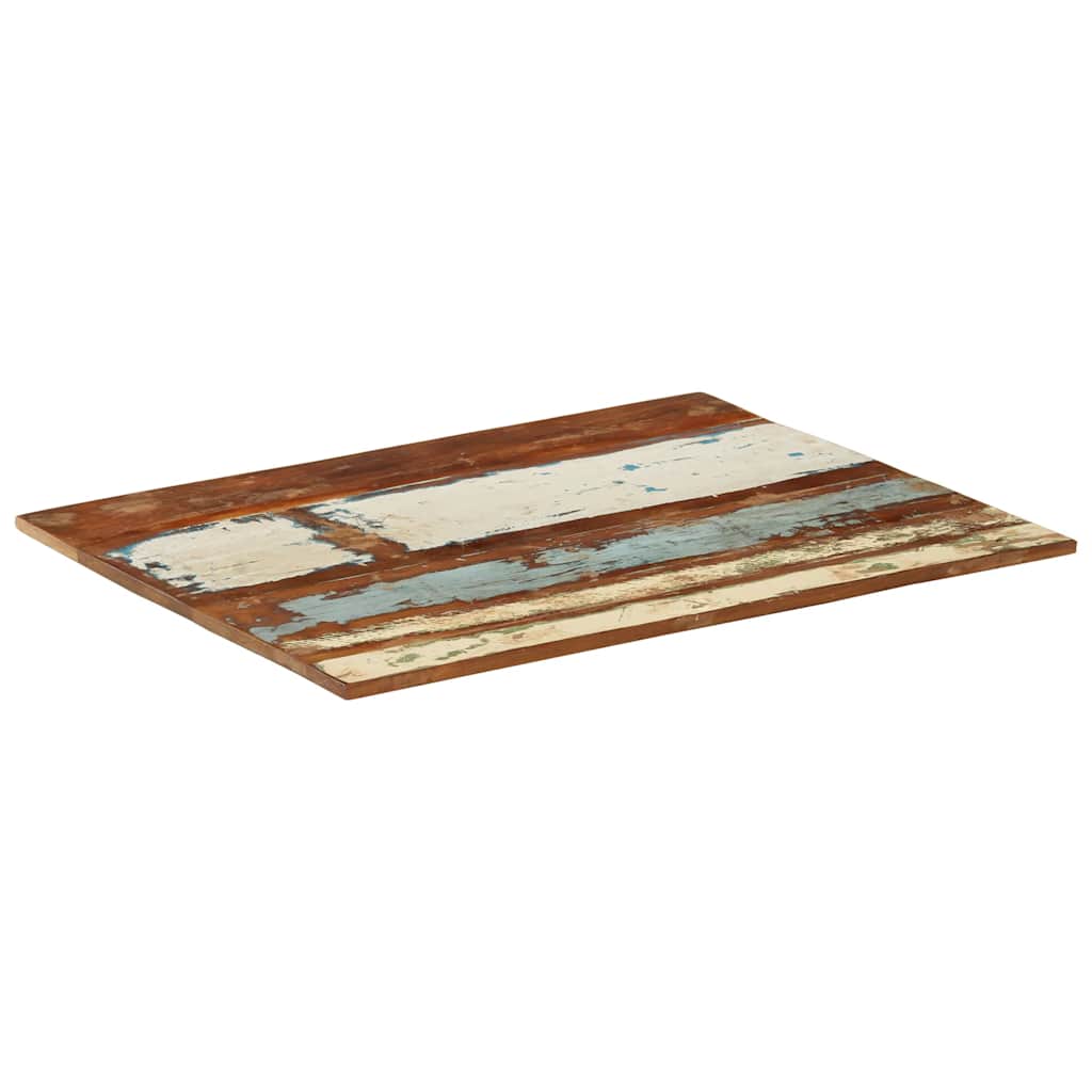 bordplade 70x90 cm 15-16 mm rektangulær massivt genbrugstræ