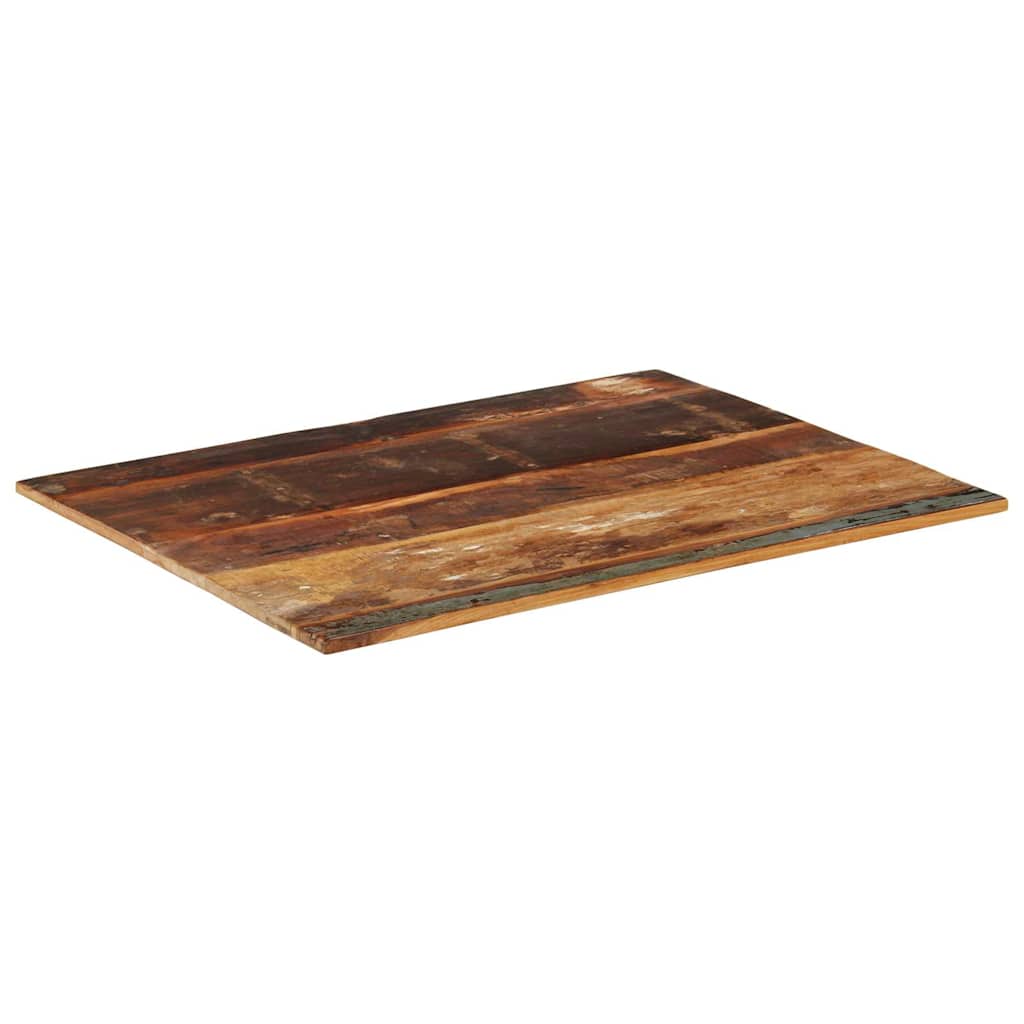 bordplade 70x90 cm 15-16 mm rektangulær massivt genbrugstræ
