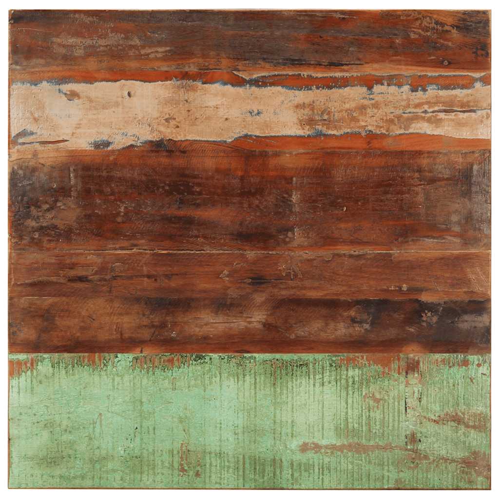 bordplade 80x80 cm 15-16 mm firkantet massivt genbrugstræ