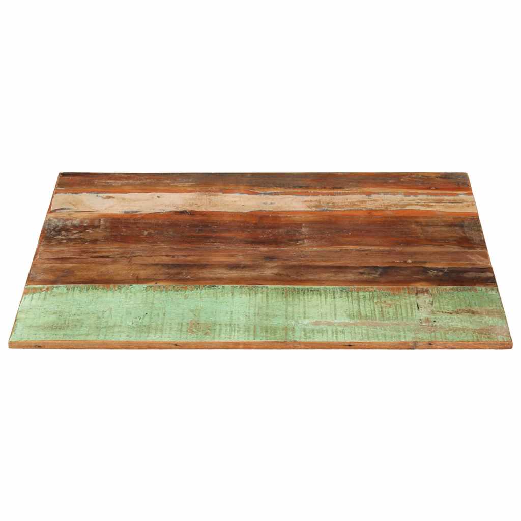 bordplade 80x80 cm 15-16 mm firkantet massivt genbrugstræ
