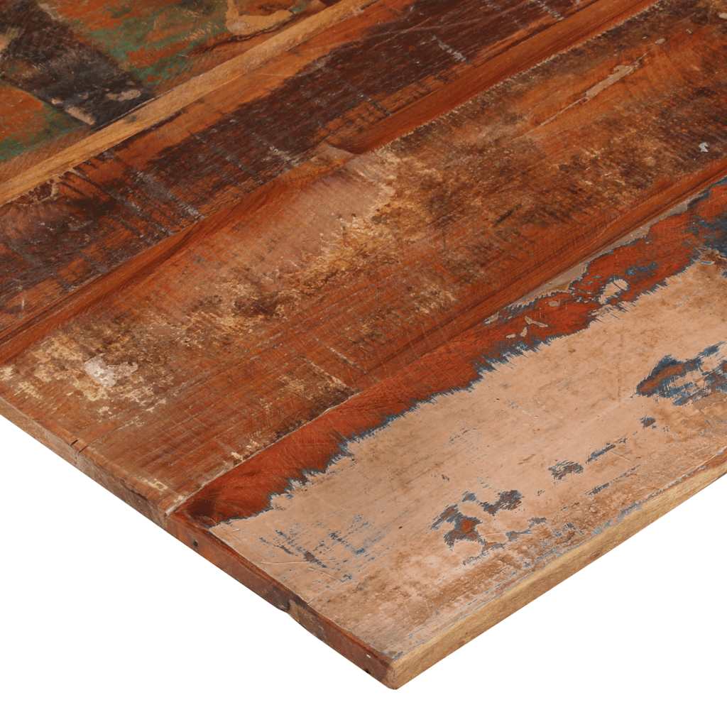 bordplade 80x80 cm 15-16 mm firkantet massivt genbrugstræ