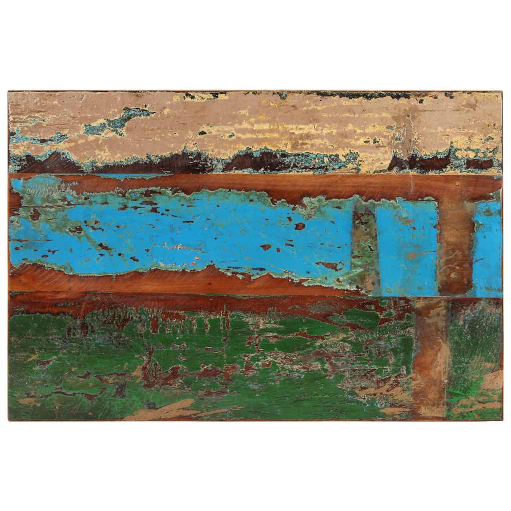 bordplade 60x90 cm 25-27 mm rektangulær massivt genbrugstræ billede