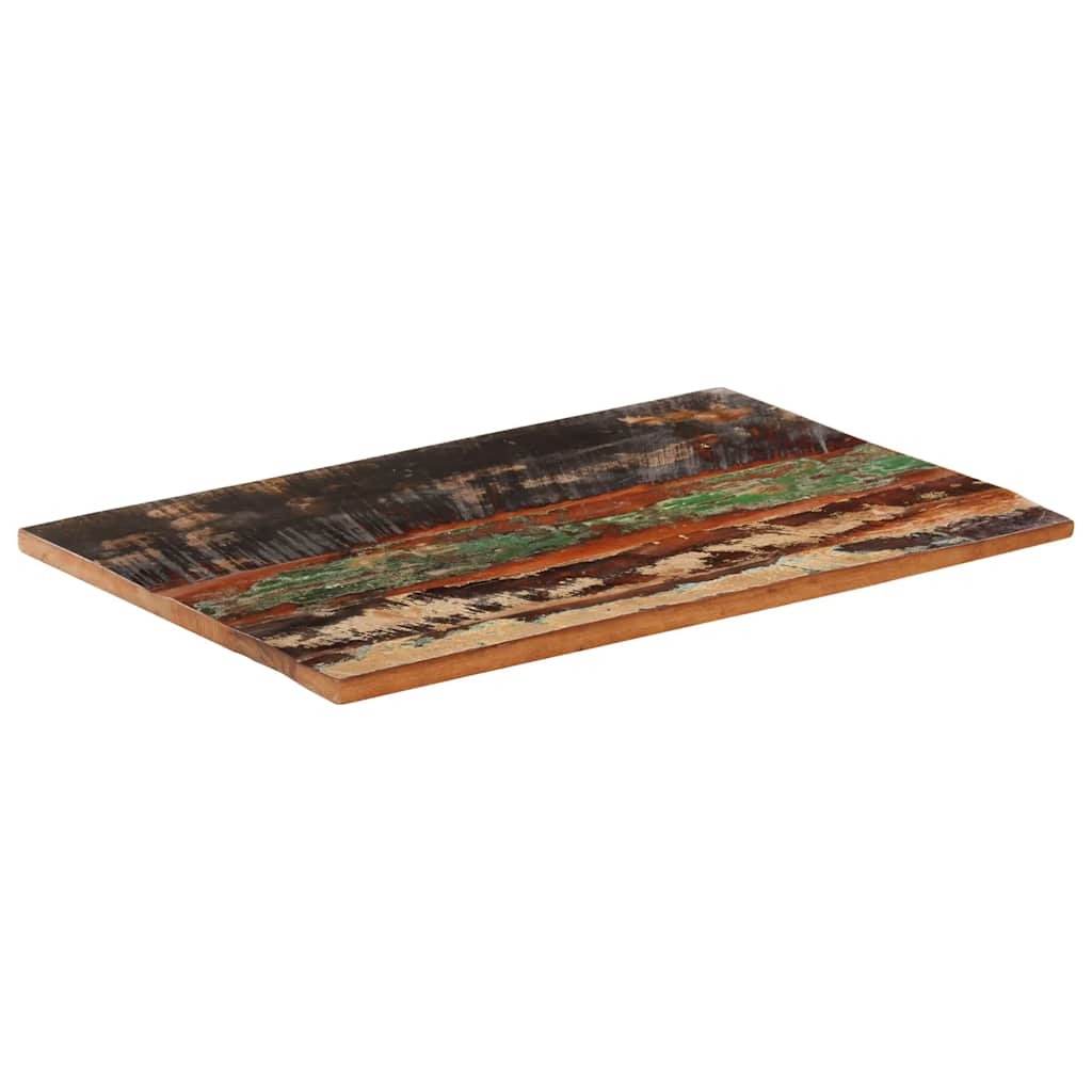 bordplade 60x90 cm 25-27 mm rektangulær massivt genbrugstræ