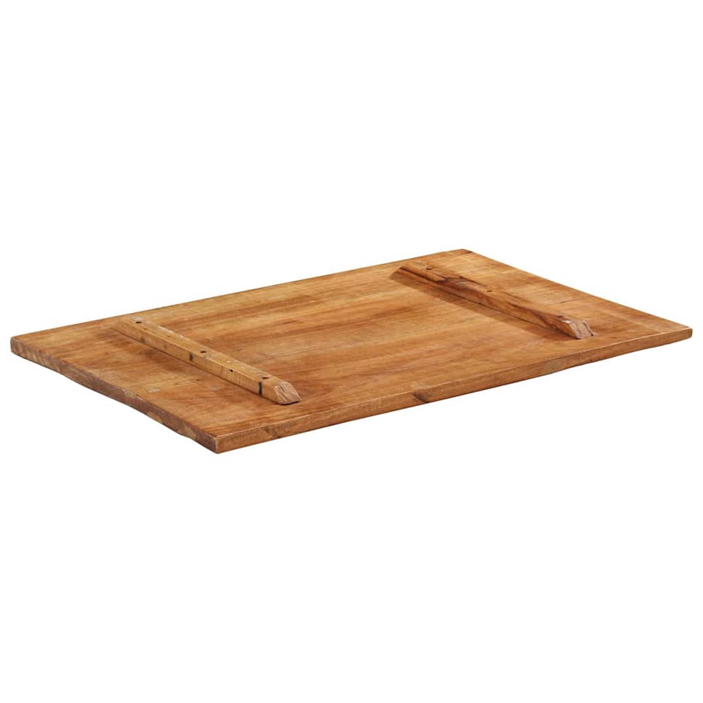 bordplade 60x90 cm 25-27 mm rektangulær massivt genbrugstræ