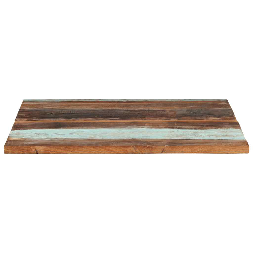 bordplade 80x80 cm 25-27 mm firkantet massivt genbrugstræ