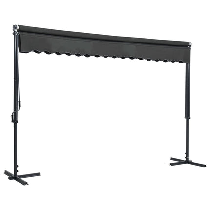fritstående markise 400 x 300 cm antracitgrå