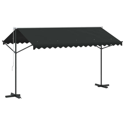 fritstående markise 400 x 300 cm antracitgrå