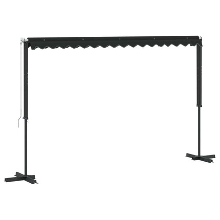 fritstående markise 400 x 300 cm antracitgrå