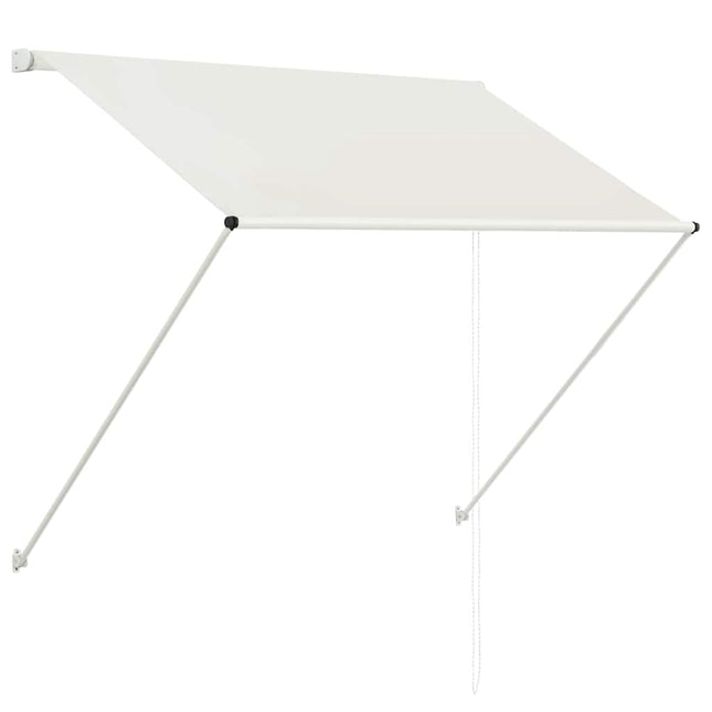 foldemarkise 100x150 cm cremefarvet