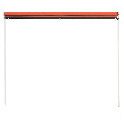foldemarkise 150x150 cm orange og brun