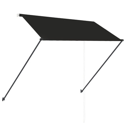 foldemarkise med LED 250x150 cm antracitgrå
