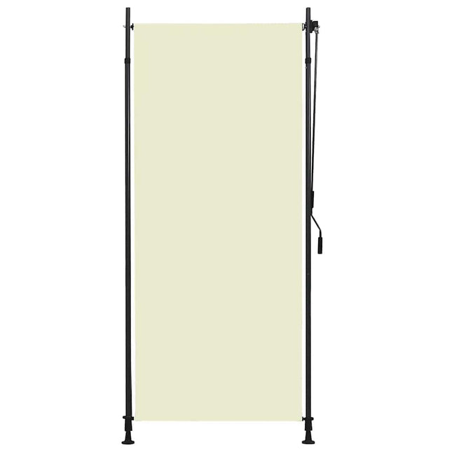 udendørs rullegardin 100x270 cm cremefarvet