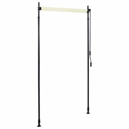 udendørs rullegardin 100x270 cm cremefarvet