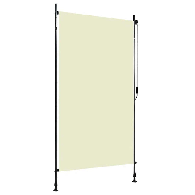 udendørs rullegardin 120x270 cm cremefarvet