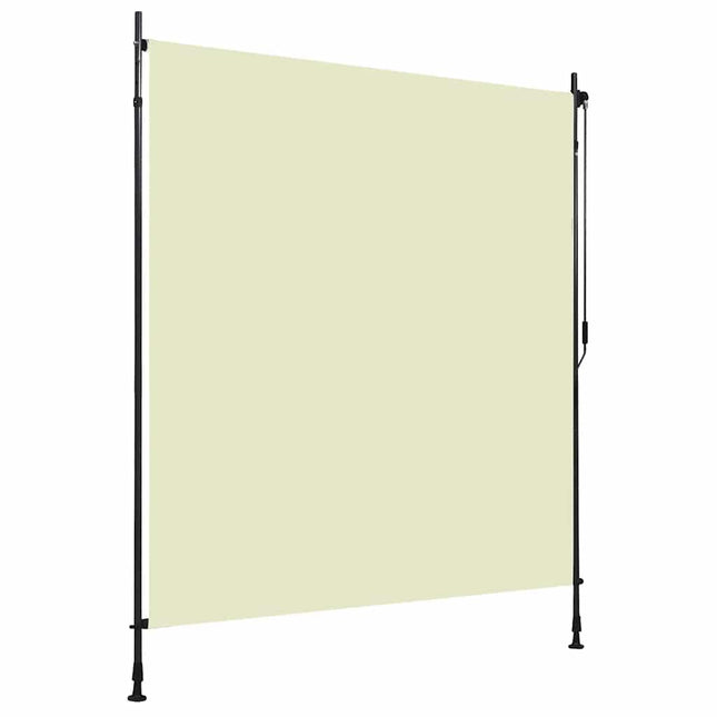 udendørs rullegardin 200x270 cm cremefarvet