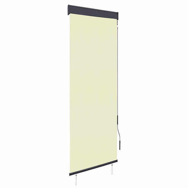 udendørs rullegardin 60x250 cm cremefarvet