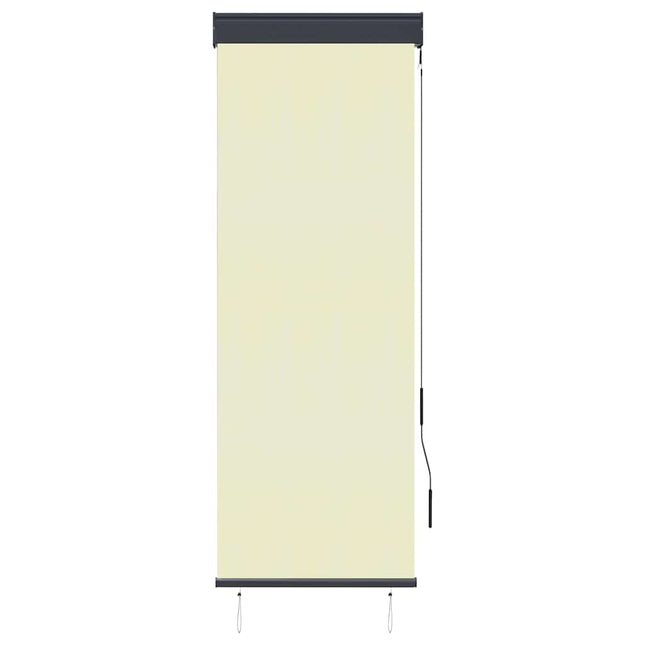 udendørs rullegardin 60x250 cm cremefarvet