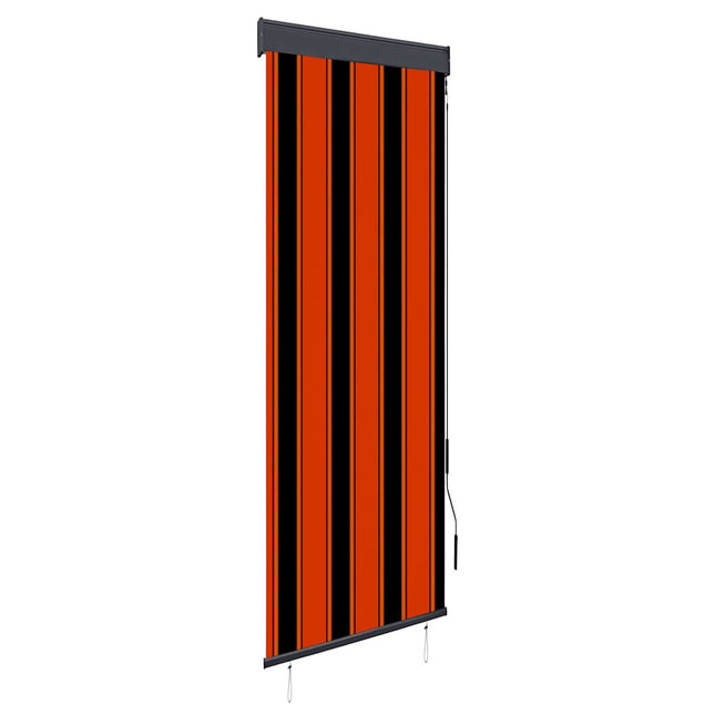 udendørs rullegardin 60x250 cm orange og brun