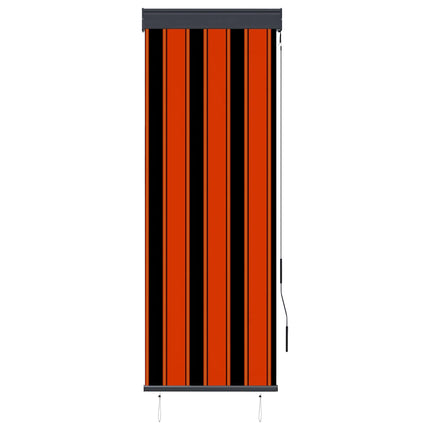 udendørs rullegardin 60x250 cm orange og brun