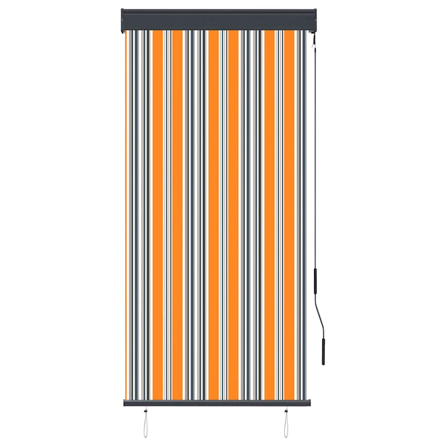 udendørs rullegardin 80x250 cm gul og blå
