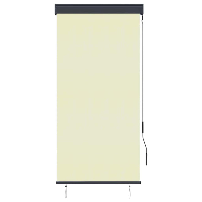 udendørs rullegardin 80x250 cm cremefarvet