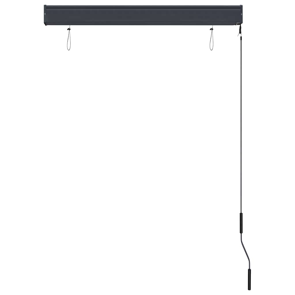 udendørs rullegardin 100x250 cm blå og hvid