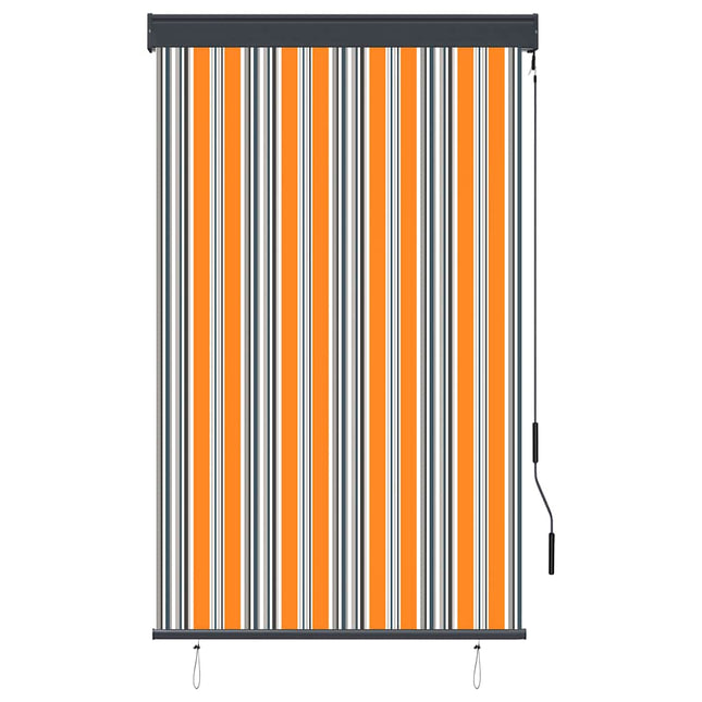 udendørs rullegardin 100x250 cm gul og blå