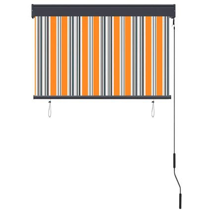 udendørs rullegardin 100x250 cm gul og blå