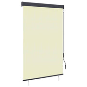 udendørs rullegardin 120x250 cm cremefarvet