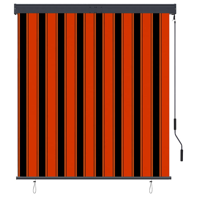 udendørs rullegardin 140x250 cm orange og brun