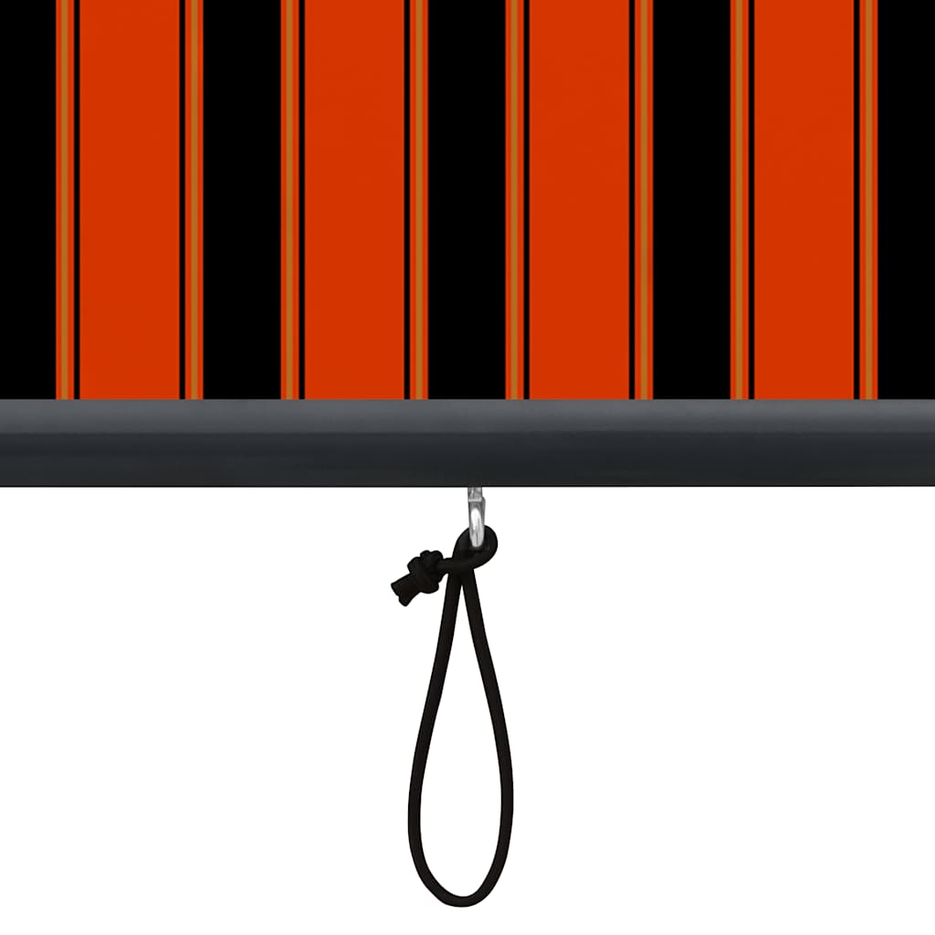 udendørs rullegardin 140x250 cm orange og brun