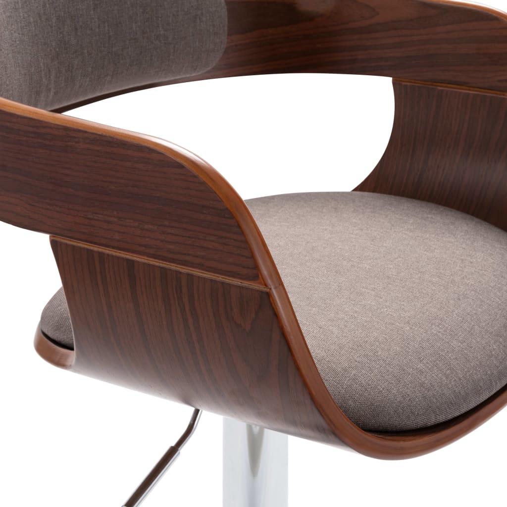 barstol krydsfiner og stof gråbrun