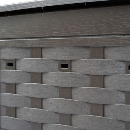 kompostbeholdere 2 stk. 60 x 60 x 83 cm 600 l brun