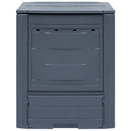 kompostbeholdere til haven 2 stk. 60 x 60 x 73 cm 520 l grå