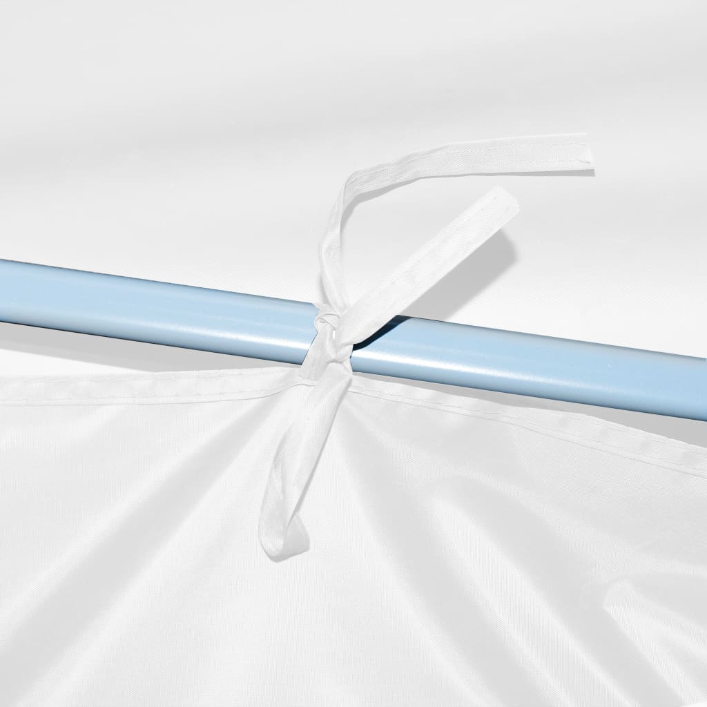 foldbart pop op-festtelt med 5 sidevægge 3 x 9 m hvid