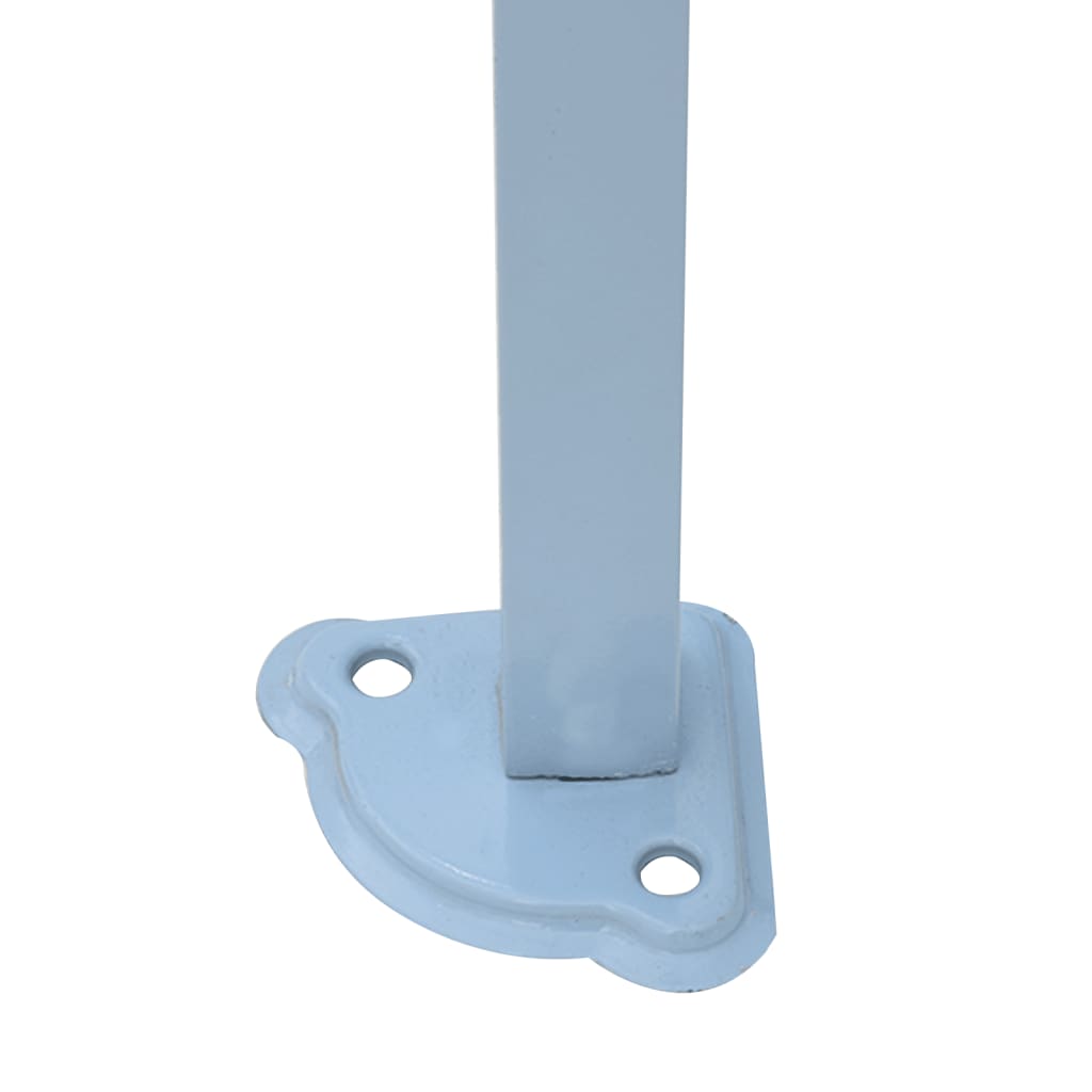 foldbart festtelt med 4 sidevægge 2 x 2 m stål cremefarvet