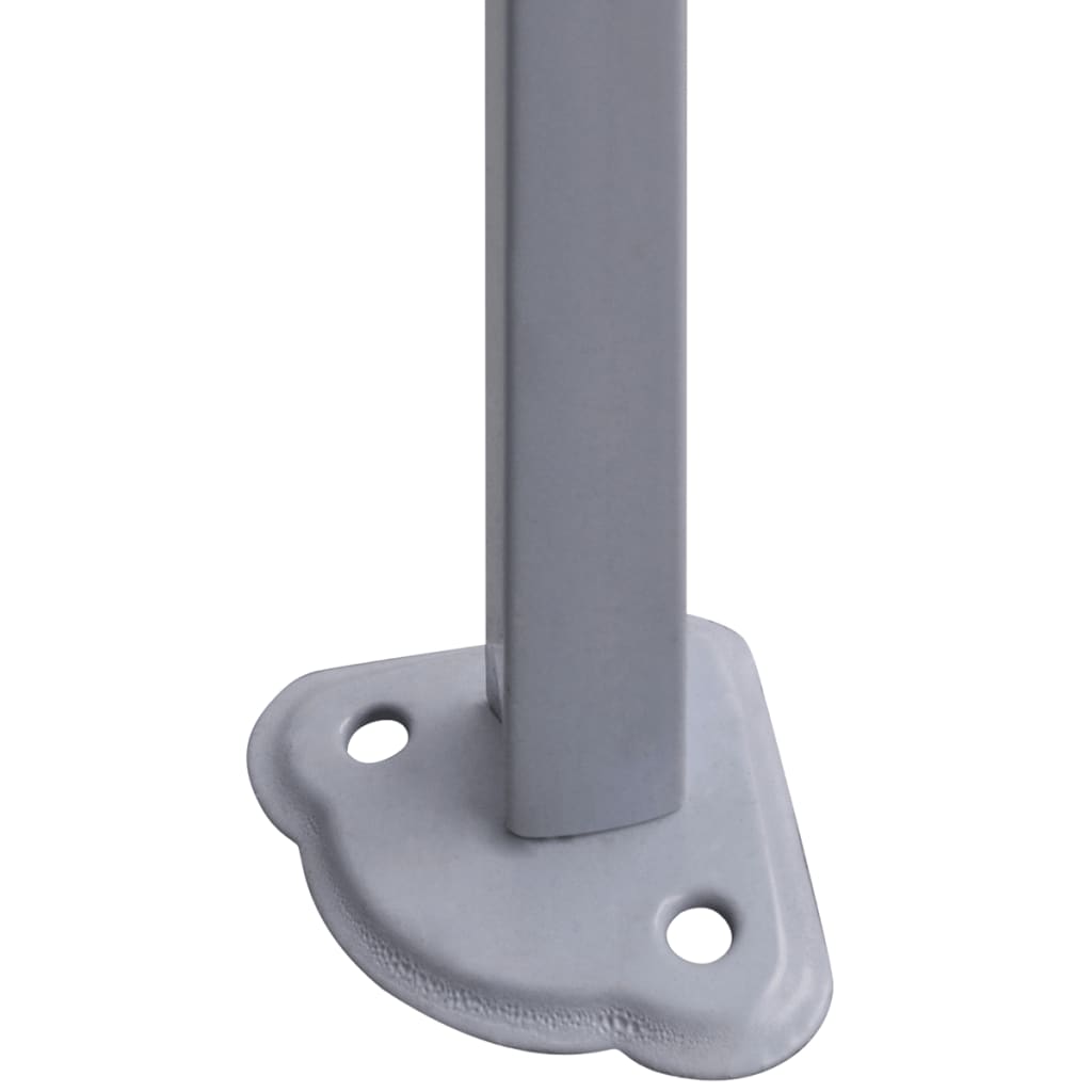 foldbart festtelt med 2 sidevægge 2x2 m stål antracitgrå