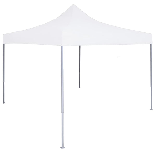 foldbart festtelt 2x2 m stål hvid