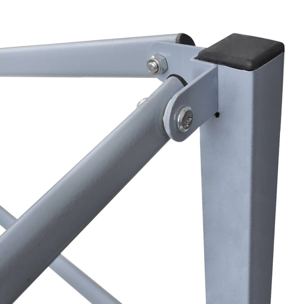 foldbart festtelt 2x2 m stål hvid