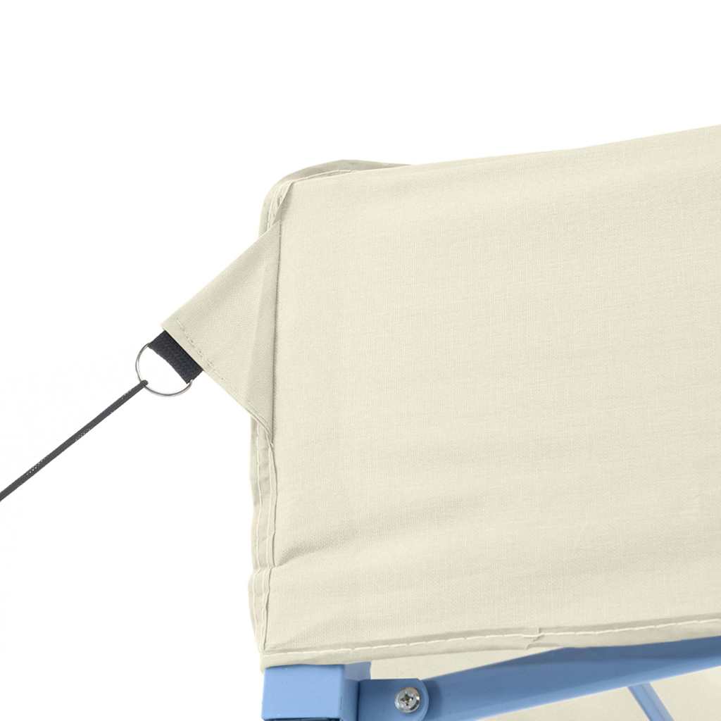 foldbart festtelt 3 x 4 m stål cremefarvet