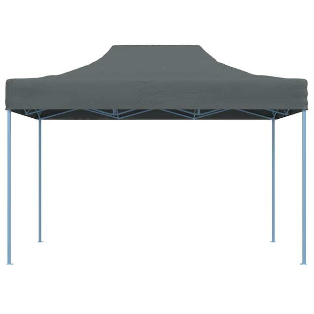 Festtelte 17 pcs Antracithvid med blå ramme Oxford stof