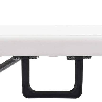 foldbare havebænke 2 stk. 180 cm HDPE hvid
